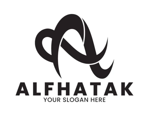 Un modello di design del logo moderno ed elegante con lettera