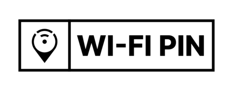 Wifi Pin Logo Design Template