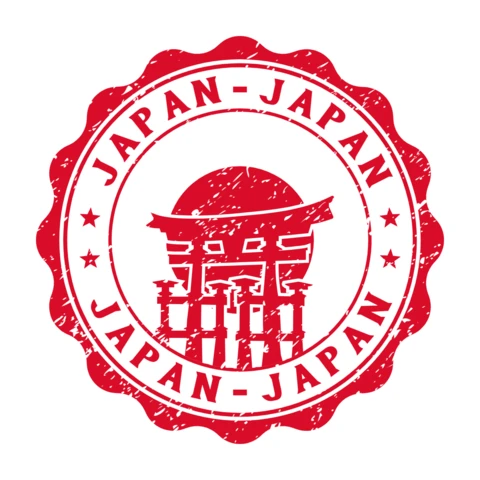 Plantilla de diseño del logotipo del sello de Japón