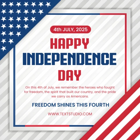 Patriotic Independence Day Celebration Template Design