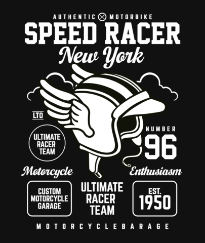 Plantilla de diseño de camiseta de corredor de velocidad