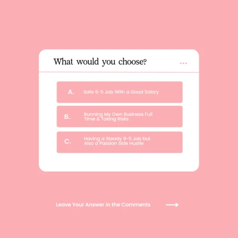 Career Choice Poll Instagram Post Design Template