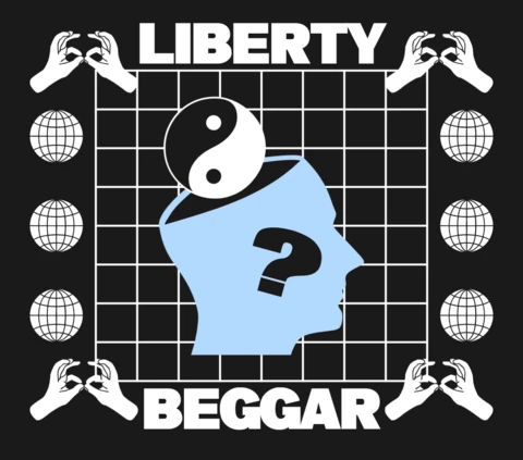 Plantilla de diseño gráfico de mendigo de libertad para ropa