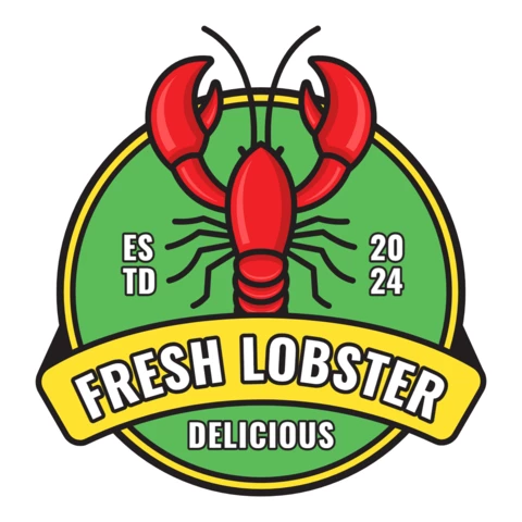 Fresh Lobster Logo Design Template