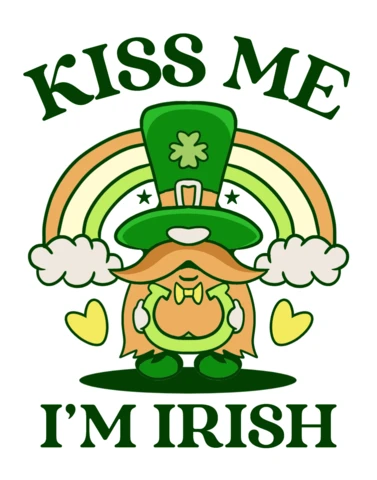 St. Patrick's Day Leprechaun Design Template for T-Shirt