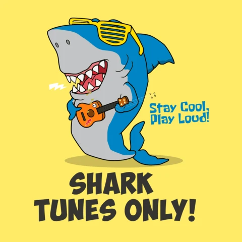 Fun Shark Tunes Only Design Template for Kids' Parties