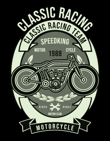 Modèle de t-shirt de course classique