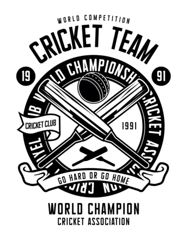 Cricket Team T-Shirt Design Template