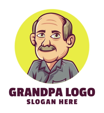 Grandpa Logo Design Template