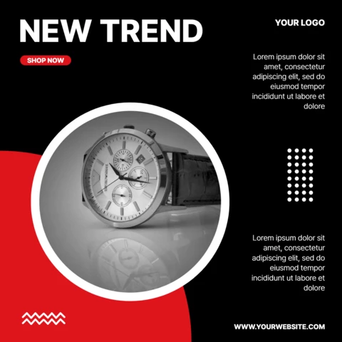 Watch Store Social Media Post Design Template