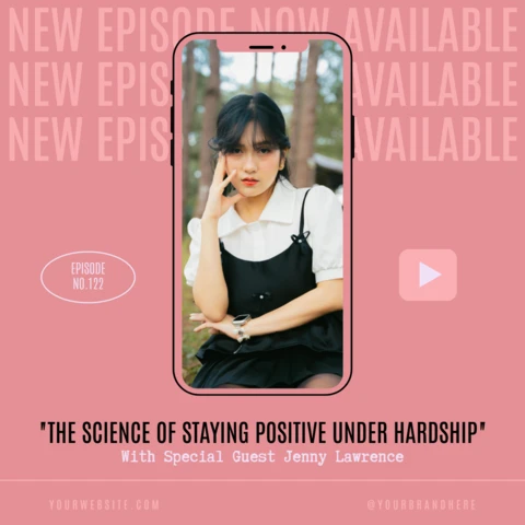 Staying Positive Podcast Instagram Post Design Template