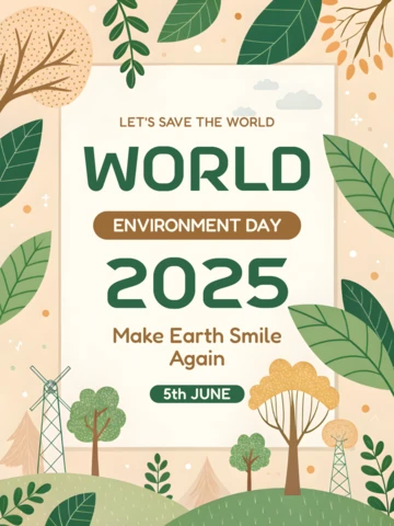 Eco-Friendly Design Template for World Environment Day 2025