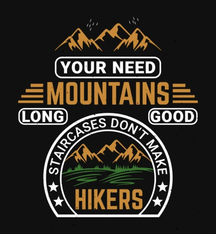 Votre besoin d'un modèle de t-shirt de randonnée en montagne