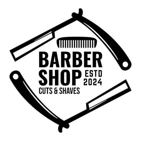 Barber Shop Logo Design Template