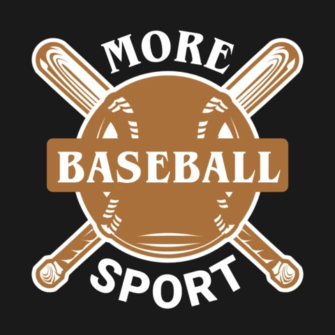 Klasyczny brązowo-biały motyw - szablon do projektowania reklam sportowych związanych z baseballem