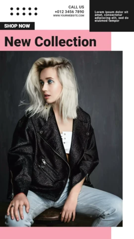 Neue Rock-Kollektion – Verkaufs-Designvorlage für Instagram-Story-Posts