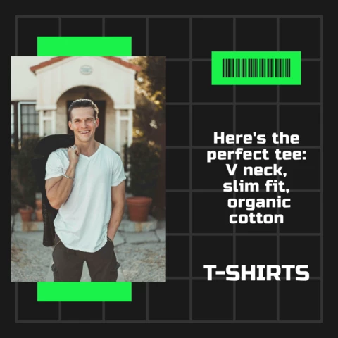 Casual Fashion Menswear Social Media Post Design Template