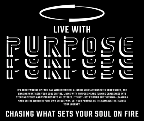 Purpose Driven Inspirational Quote Design Template for Motivational Posters