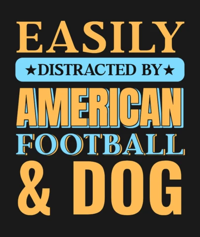 Facilmente distratto dal football americano e dal modello di maglietta del cane