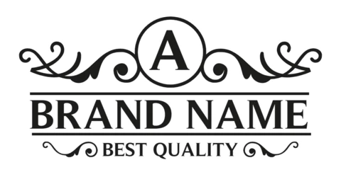 A Letter Calligraphic Logo Design Template