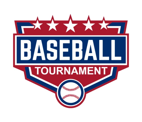 Szablon projektu logo sportowe mistrzostw baseballu