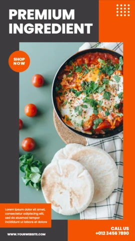 Striking Promotional Visuals Instagram Story Post Design Template