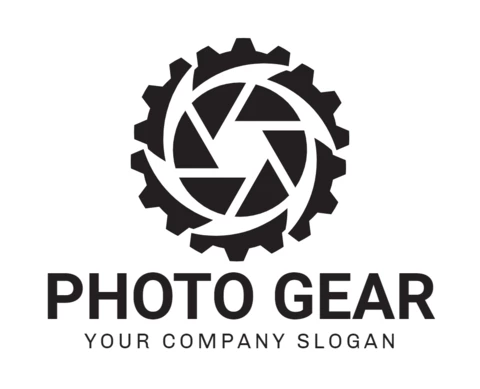 Photo Gear Logo Design Template