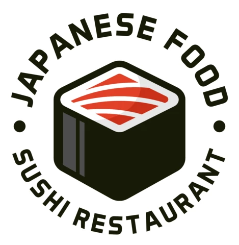 Modèle de logo pour un restaurant japonais de sushis