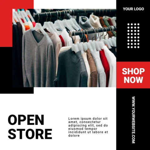 Modello di design moderno per post promozionali Instagram maschili