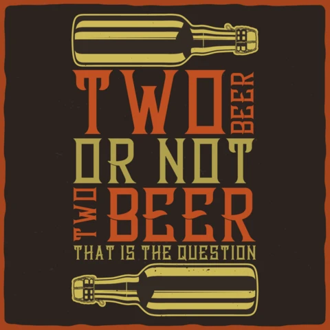 Modèle de t-shirt pour les bouteilles de bière