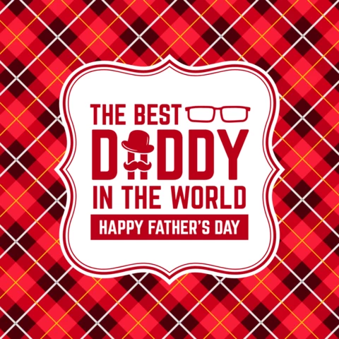 Happy Father's Day Card Banner Design Template