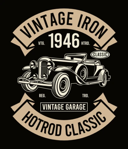 Vintage Iron Classic T-Shirt Design Template