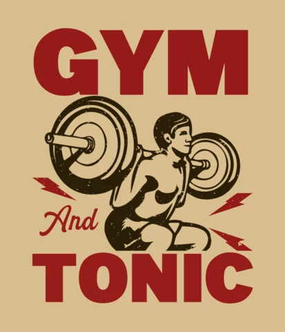 Man Weight Lifting Vintage T-shirt Design Template