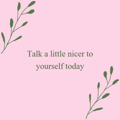 Self-compassion reminder quote instagram post design template