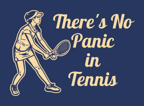 Girl Tennis Player Vintage T-shirt Design Template