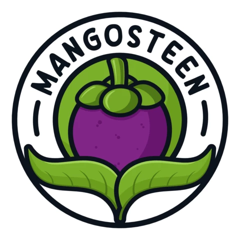 Modello di logo Mangostano