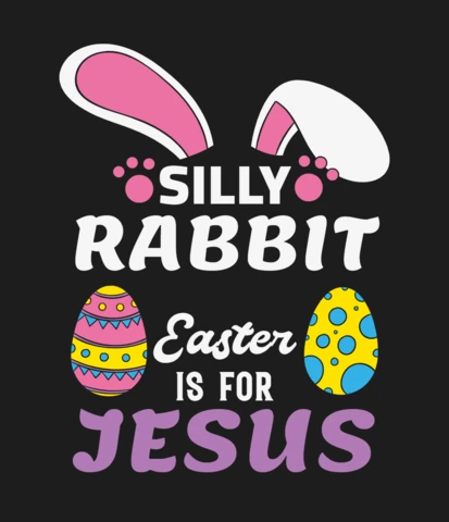 Modelo de design de camiseta "Silly rabbit easter is for jesus