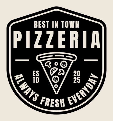 Modello di logo per pizzeria