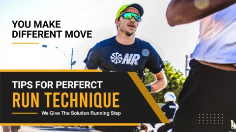 Modèle de vignette de canal youtube pour la technique de course à pied