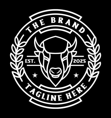 American Buffalo Logo Design Template