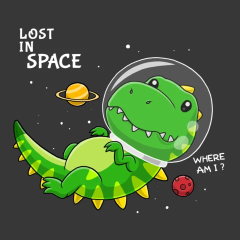 Lost in Space Dinosaur Design Template