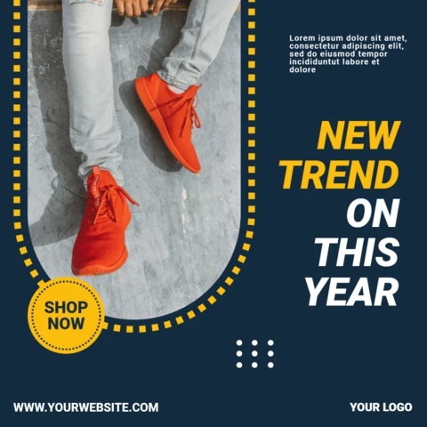 New Trend Sneakers Sale Instagram Post Design Template