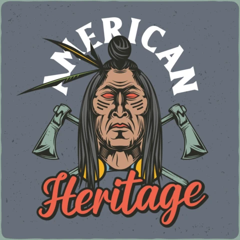 Native American Heritage T-Shirt Design Template