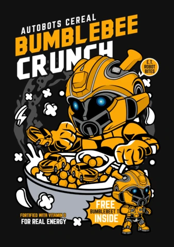 Bumblebee : modèle d'affiche pop culture crunch