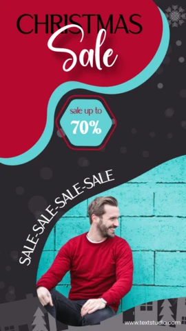 Chrismas Sale Winter New Arrival Instagram Story Template