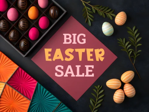 Colorful Easter Sale Design Template for Festive Promotions