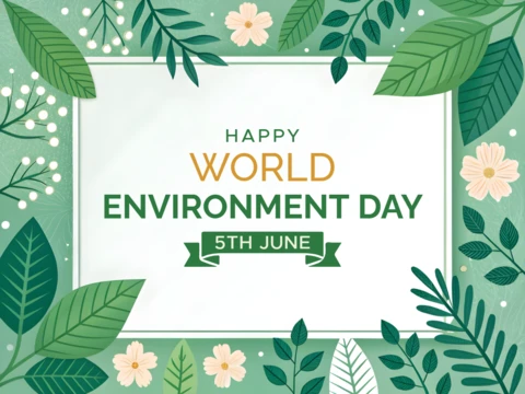 Fresh Greenery Design Template for World Environment Day Celebration