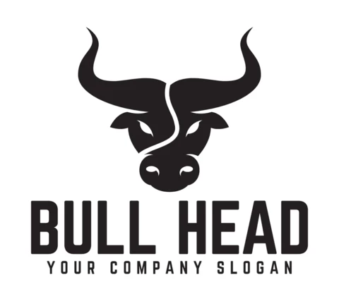 Bull Head Logo Design Template