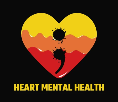 Heart And Semicolon Mental Health T-Shirt Template