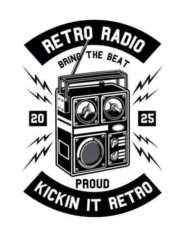 Retro Radio T-shirt Design Template